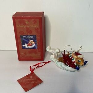 Christopher Radko Woodland Winds  Sailing the North Wind Ornament Christmas